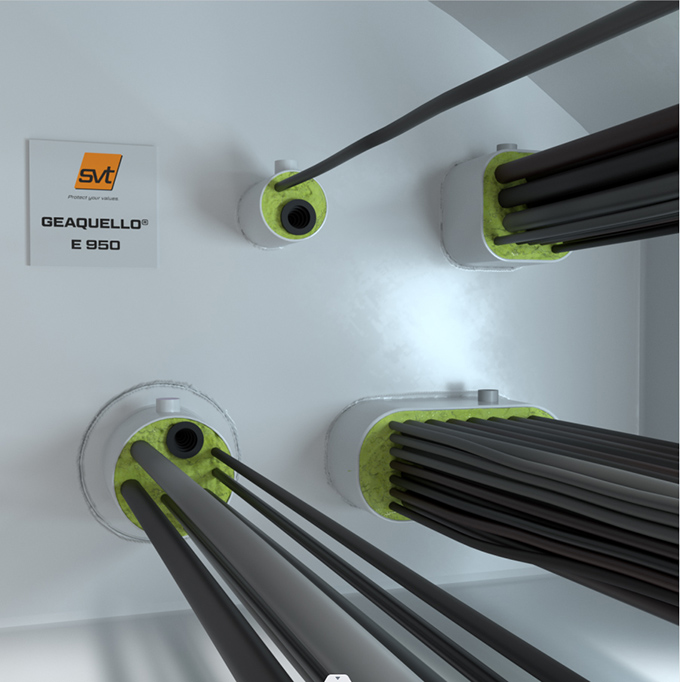 一種艦船和海上項目專用的多重管線貫穿密封防火系統GEAQUELLO? E950